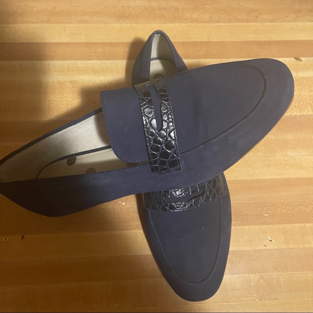 Boden Navy Suede Loafer Size 40